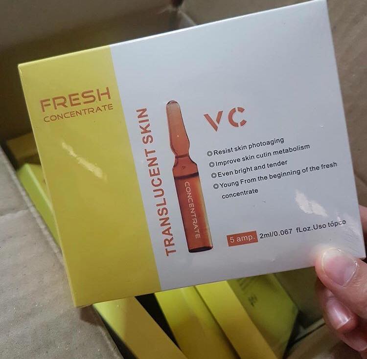 หัวเชื้อเซรั่มสารสกัดจาก VC บรรจุสูญญากาศในหลอดแก้ว