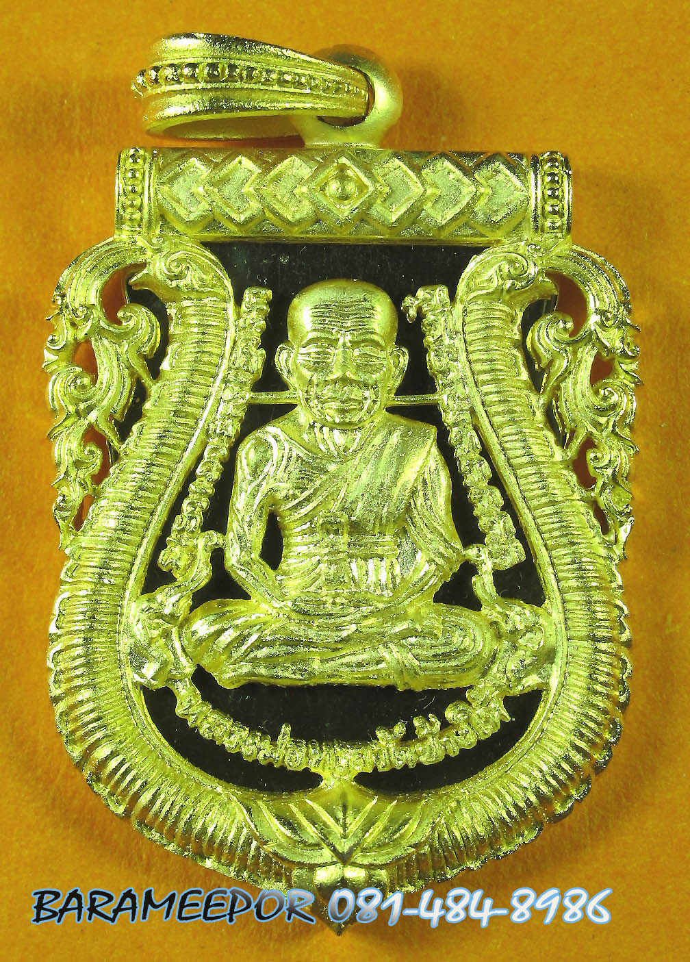 หลวงพ่อทวด 100 ปี อ.ทิม ศาลหลักเมือง เหรียญเสมาหน้าเลื่อน ฉลุลายยกองค์ เนื้อระฆัง หมายเลข ๑๓๐๙