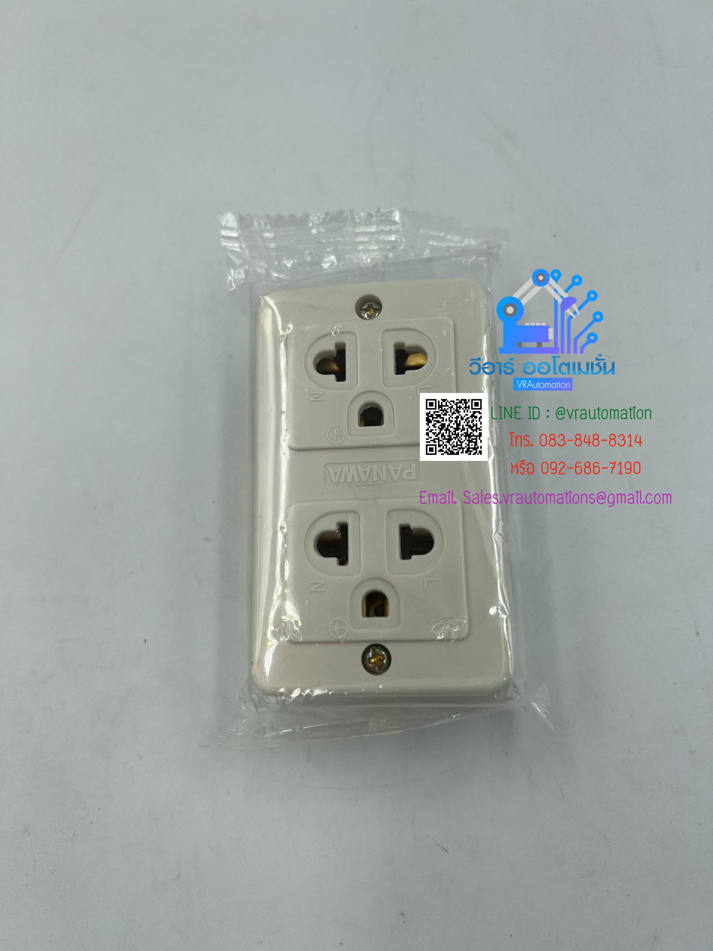 ปลั๊กกราวด์คู่ลอย ยี่ห้อ Panawa 16A 250V