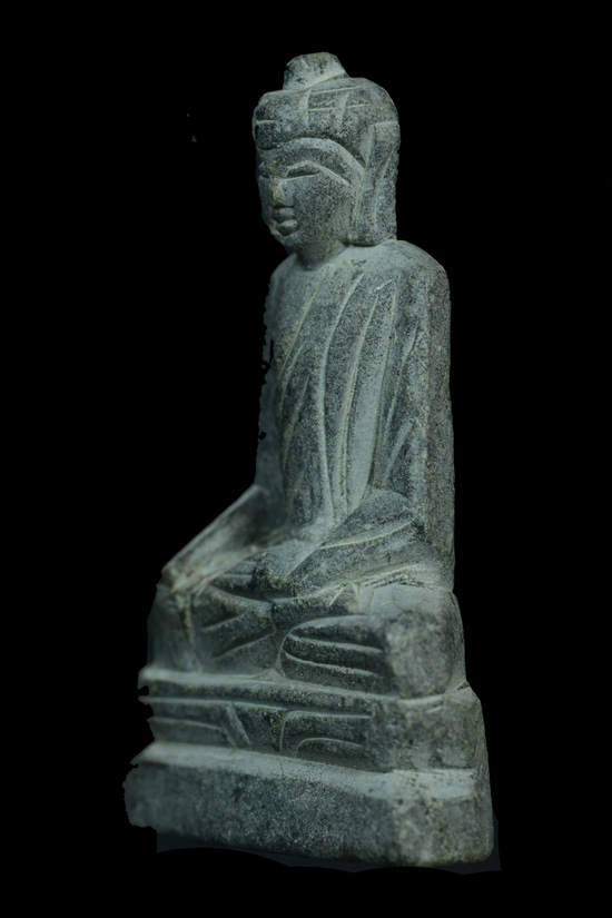 พระพุทธหินแกะ พุทธคยา พิมพ์พระประธาน ครูบาบุญชุ่ม