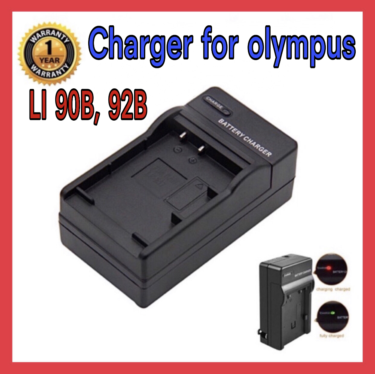 แท่นชาร์จแบตกล้อง โอลิมปัส LI 90B,Li92/ OLYMPUS CHARGER LI 90B,Li92