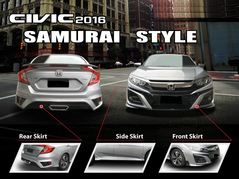ชุดแต่งรอบคัน Civic FC 2016 2017 SAMURAI STYLE