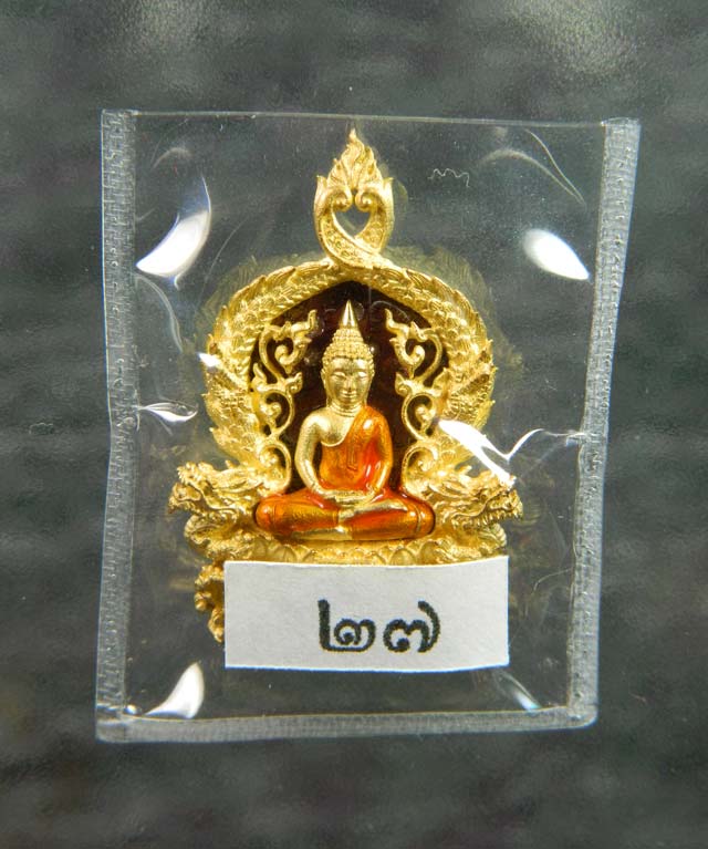 เหรียญฉลุหลวงพ่อโสธร รุ่นเจริญพร ปี 2555 ชุดพิมพ์เล็ก หลังเรียบ (ตอกโค๊ต ๙)