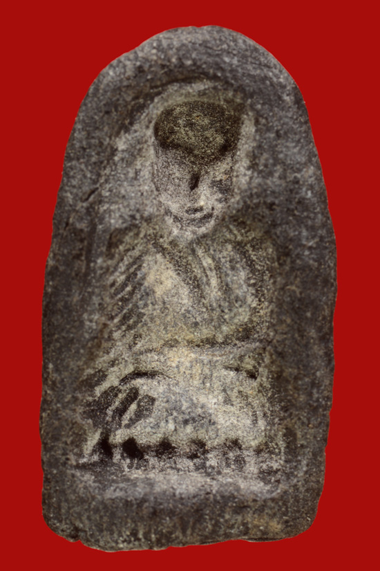 หลวงพ่อทวด พิมพ์พระรอด รุ่นเลื่อนสมณศักดิ์ เนื้อว่านหลังแบบ พ.ศ.2545