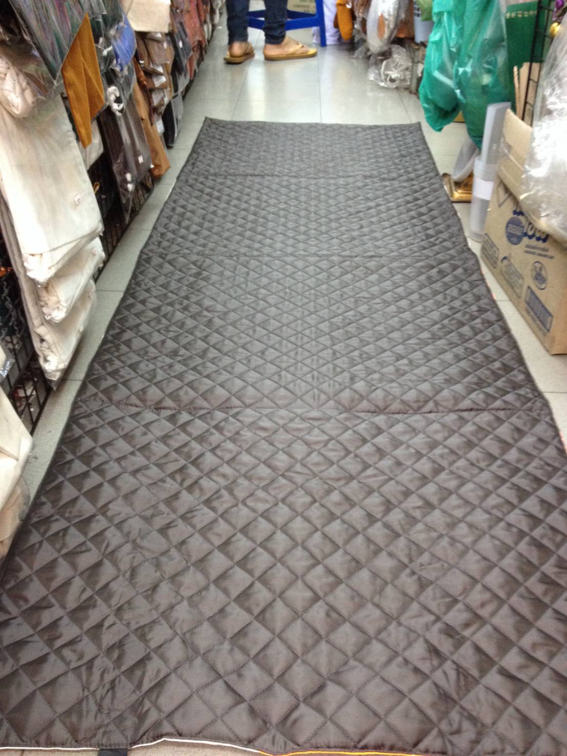 ที่นอนพระผ้าร่มกันน้ำ (ขนาดใหญ่พิเศษ 0.80*2.00 เมตร) +มีกระเป๋า