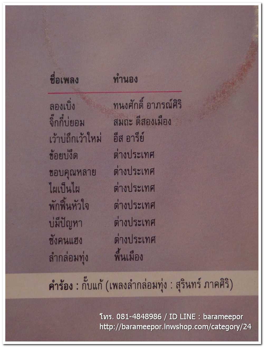 ปฤษณา วงศ์ศิริ ชุด ขอบคุณหลาย