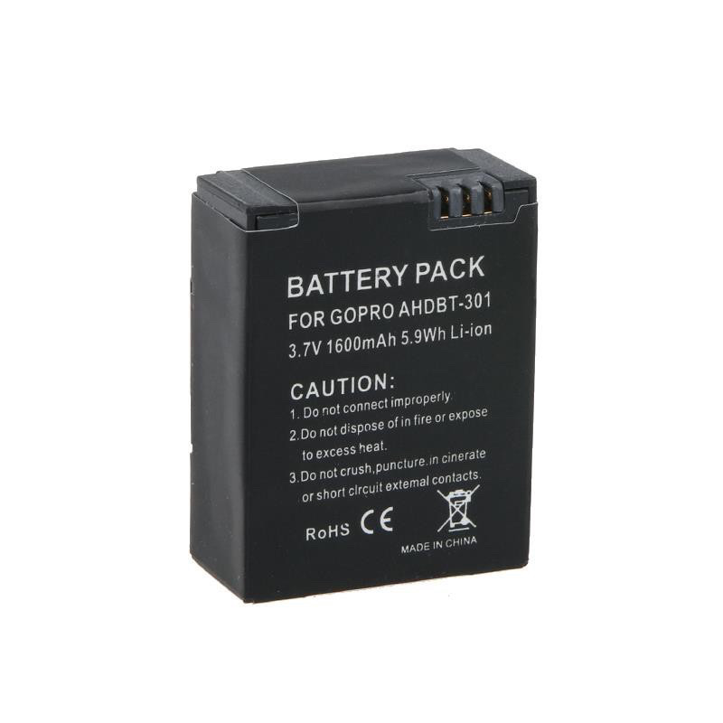 แบตเตอรี่ โกโปร AHDBR201, 301/GOPRO Battery AHDBT201/301 แบตเตอรี่ กล้อง GoPro รหัสแบต AHDBT.201/301 สำหรับกล้อง GoPro รุ่น HERO3