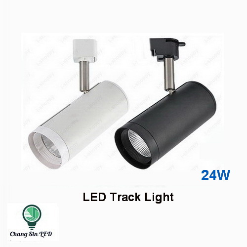 โคมไฟ COB LED Track Light ทรงกระบอก รุ่นCSD 24W โคมสีขาว/ดำ