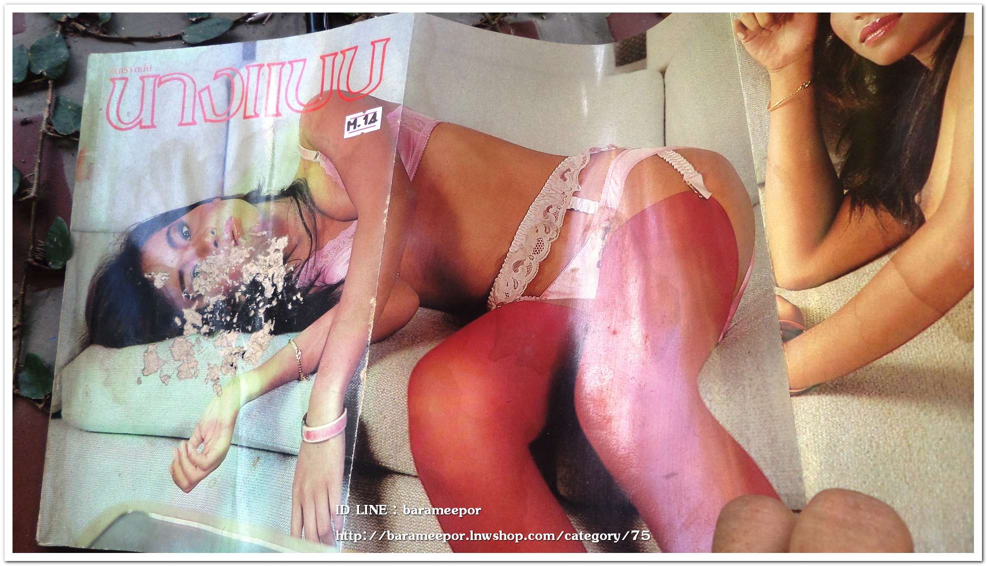 นิตยสาร นางแบบ สภาพมีคราบน้ำบ้าง กระดาษไม่ติด เก่าเก็บ