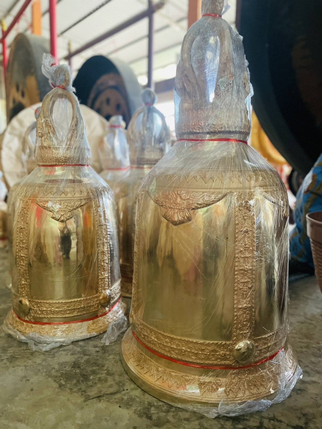 ระฆังทองเหลือง ระฆังสำริด 16.5 นิ้ว เสียงดังกังวาน ราคาโรงงาน (มีทุกขนาดราคาในตาราง)