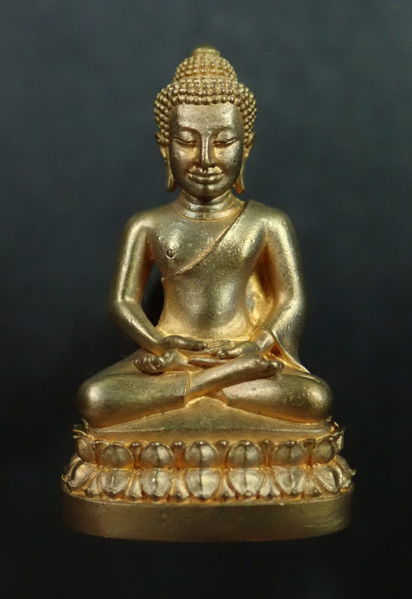 พระนิรันตราย (กริ่งดัง) สำนักงานตำรวจแห่งชาติ ปี 2555 เนื้อสัมฤทธิ์ โค๊ต/หมายเลข ตร.๑๗๖๖๑๖ พร้อมกล่อง/ใบฝอย ครบชุด พุทธาภิเษก ณ วัดบวรนิเวศวิหาร