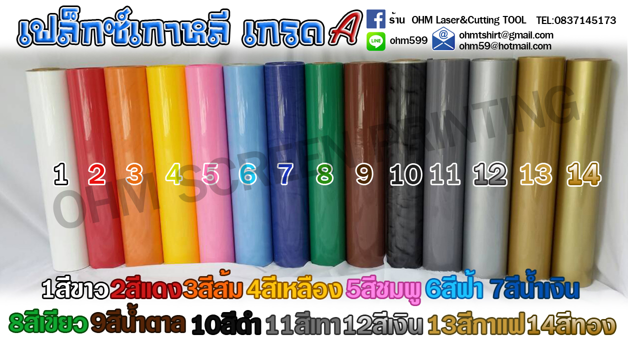 แผ่นโพลีเฟล็กซ์ แผ่นเฟล็กซ์ติดเสื้อ แผ่นเฟล็กซ์เกาหลี เกรด A