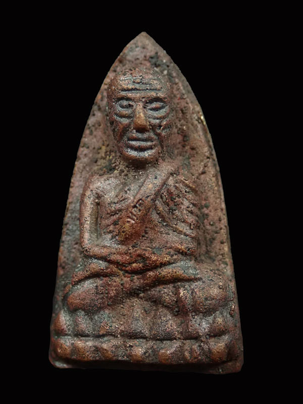 *1 ใน 299 องค์* หลวงพ่อทวด 2 หน้า หล่อโบราณหล่อเทดินไทย (รุ่นแรก) หลวงพ่อรวย วัดตะโก จ.อยุธยา ปี 2556 รุ่นรวยนิรันตราย เนื้อนวะโลหะหล่อโบราณเทดินไทย หมายเลข 75