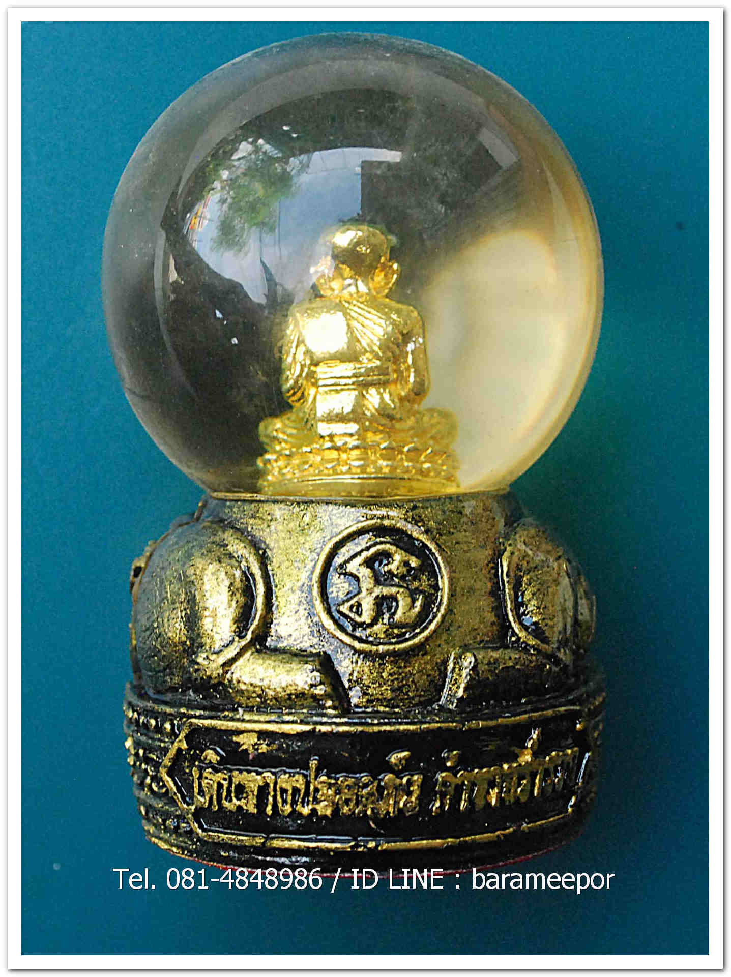 หลวงพ่อทวด 100 ปี อ.ทิม ศาลหลักเมือง ลูกแก้วหลวงพ่อทวด สูง 3 นิ้ว เหมาะสำหรับ ตั้งหน้ารถ หรือวางหึ้ง