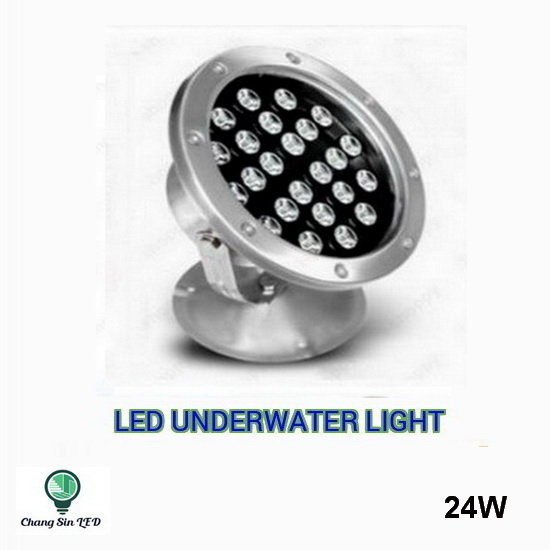 โคมไฟใต้น้ำ LED 24x1W DC12V