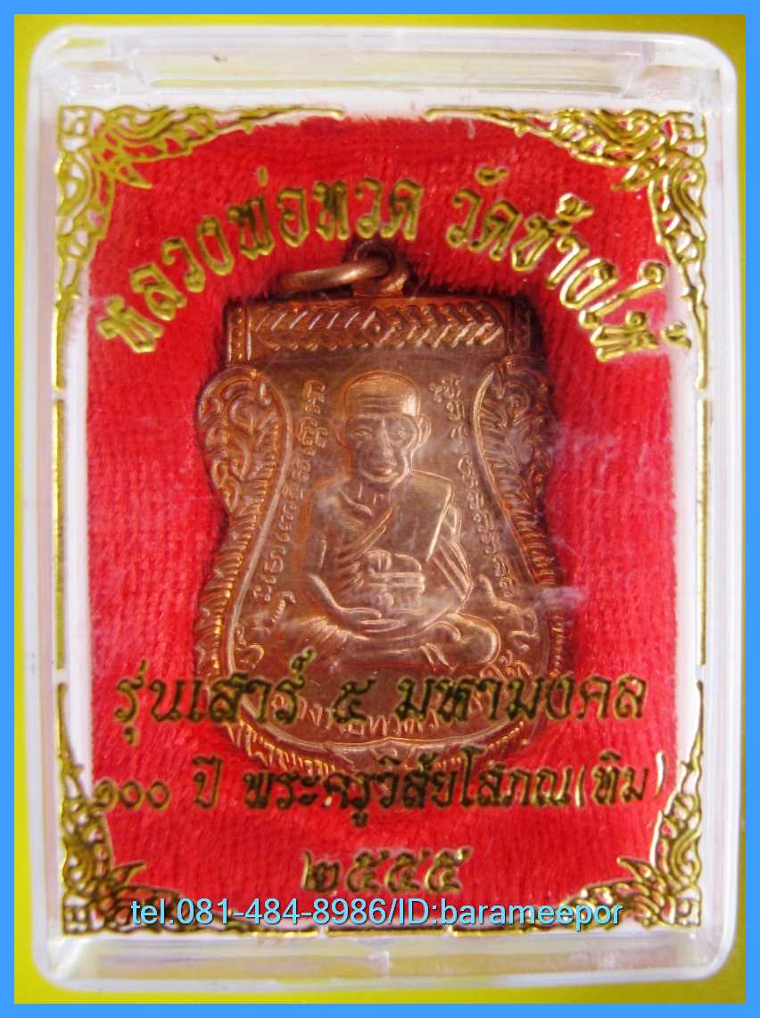 หลวงพ่อทวด วัดช้างไห้ 100 ปี อ.ทิม รุ่น เสาร์ 5 มหามงคล พิมพ์เสมาหน้าเลื่อน เนื้อทองแดงผิวไฟ..1