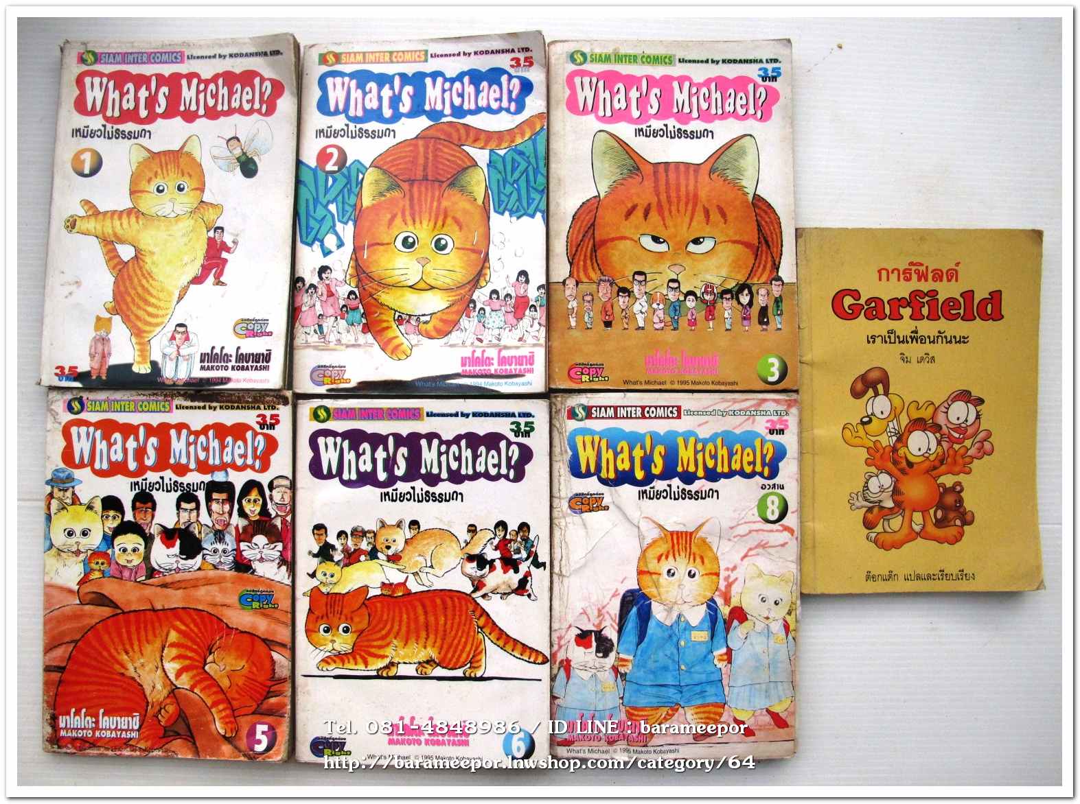 หนังสือการ์ตูน What"s Michael? เหมียวไม่ธรรมดา และการ์ฟิลด์