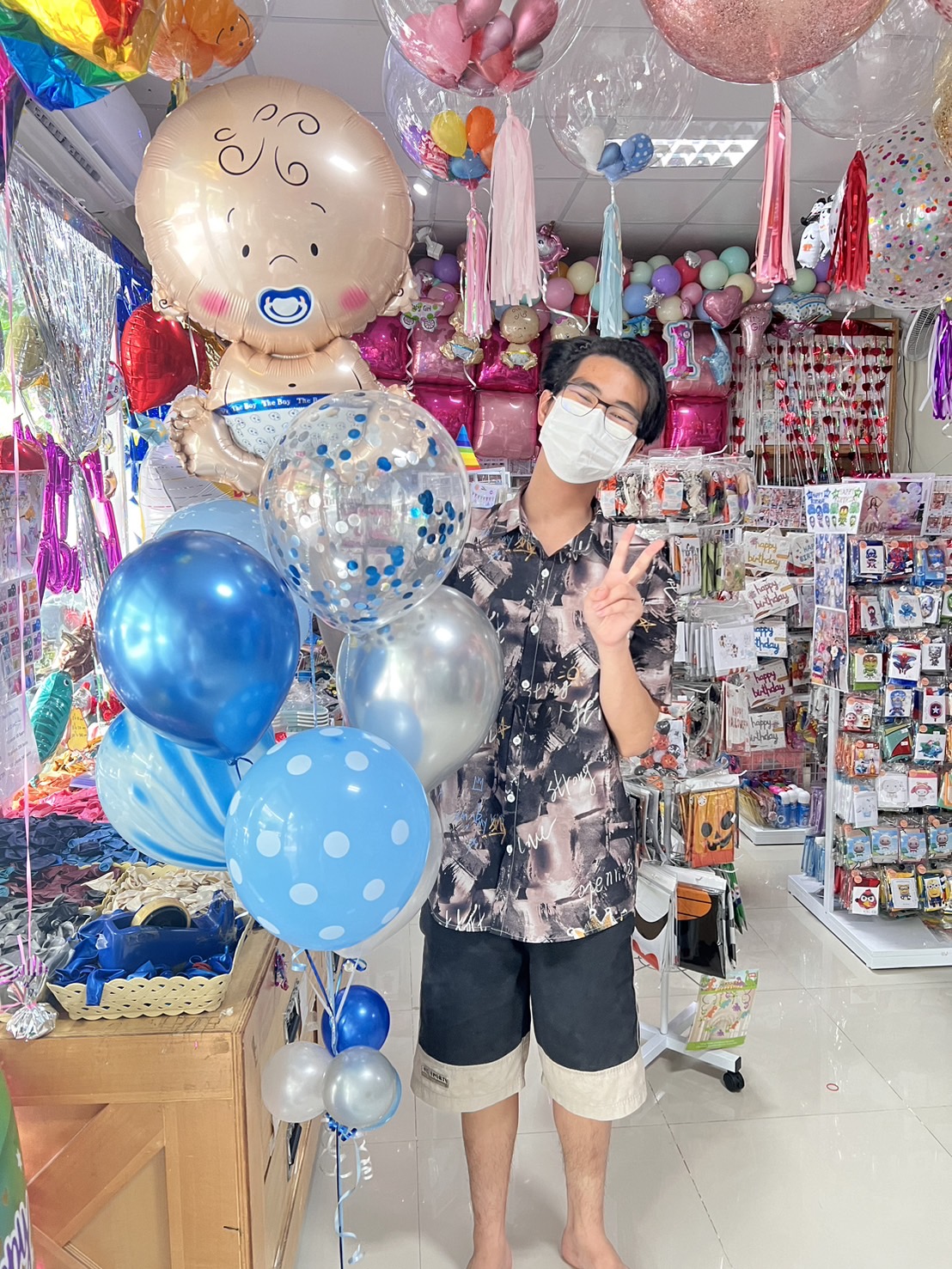 ลูกโป่งแรกเกิด ลูกโป่งรับขวัญหลาน welcome baby