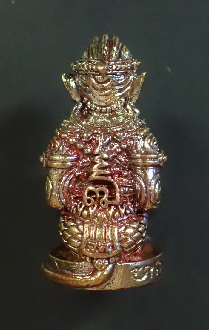 หนุมาน "รุ่นแรก" หลวงพ่อแสวง วัดลาดปลาดุก นนทบุรี ปี 2559 เนื้อมหาชนวน (กรรมการ) หมายเลข 100