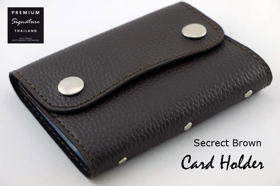 Secrect Brown(น้ำตาลเข้ม) - ฺCard Holder