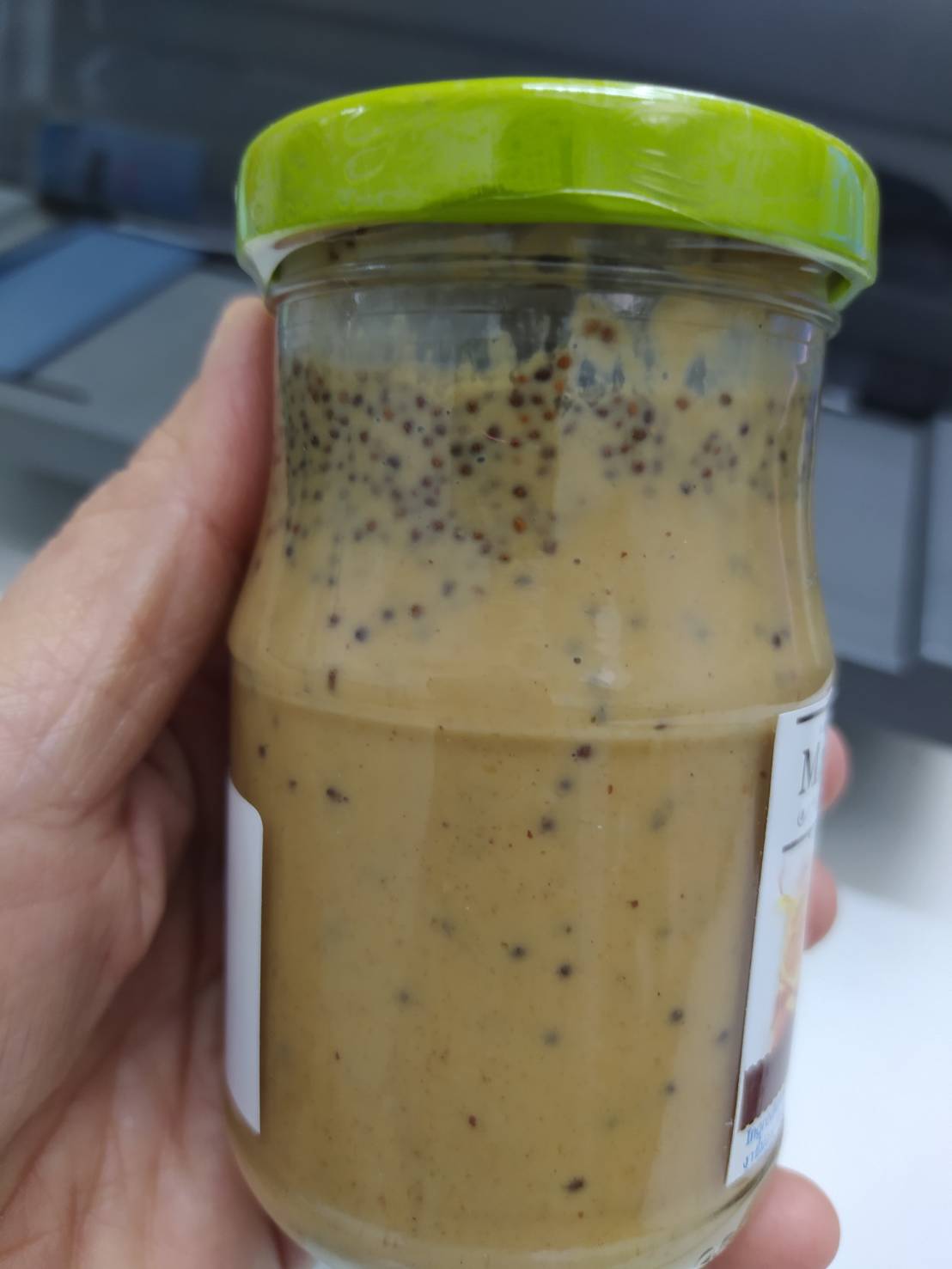 32-094-3100-2 เนยถั่วลิสงนมงาขี้ม่อน *200ก.แม่ทาออร์แกนิค