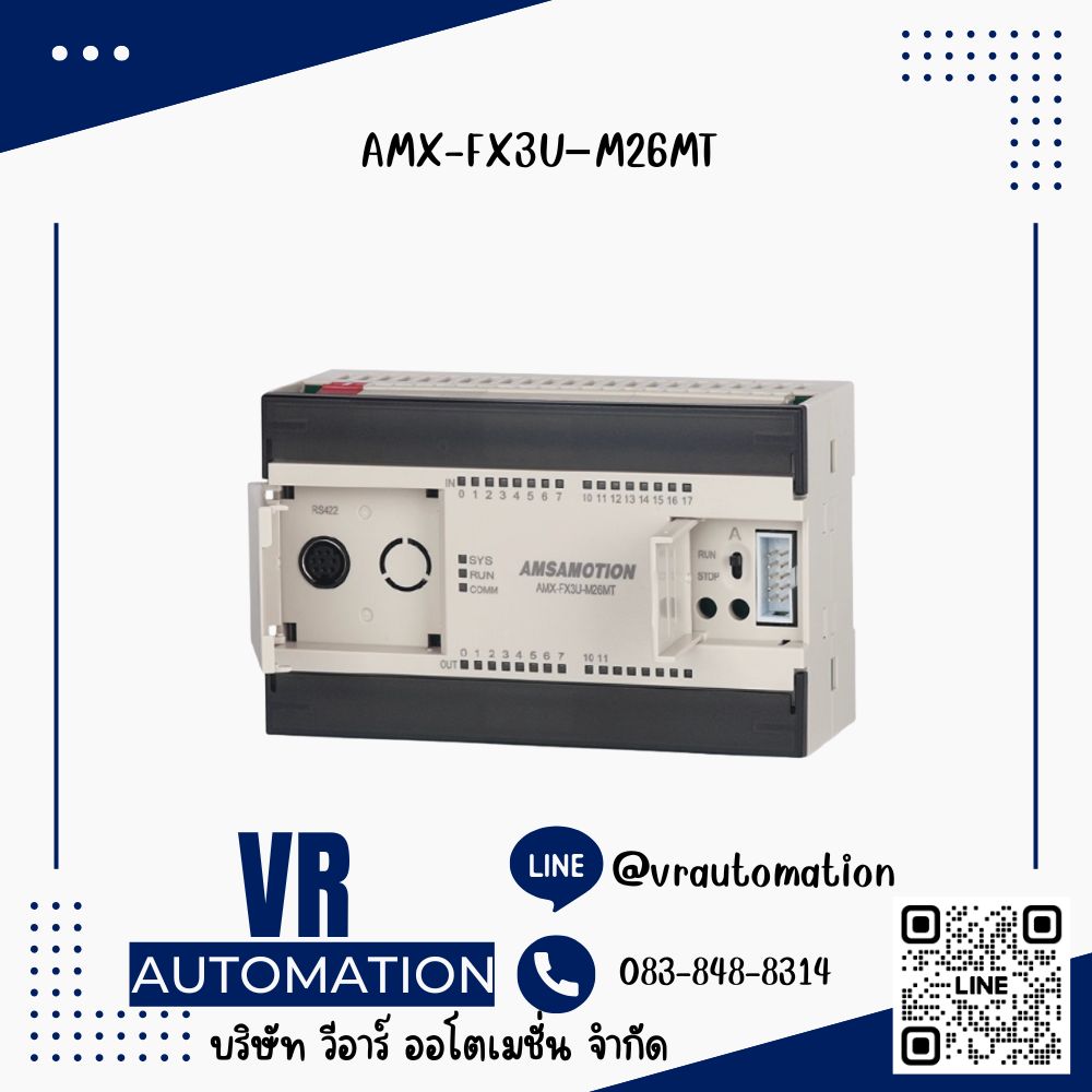 AMSAMOTION PLC AMX-FX3U–M26MR–E ,AMX-FX3U–M26MT–E ,AMX-FX3U–M32MR–E ,AMX-FX3U–M32MT–E ,AMX-FX3U–M26MT ,AMX-FX3U–M26MR ,AMX-FX3U–48MR ,AMX-FX3U–14MR–MINI