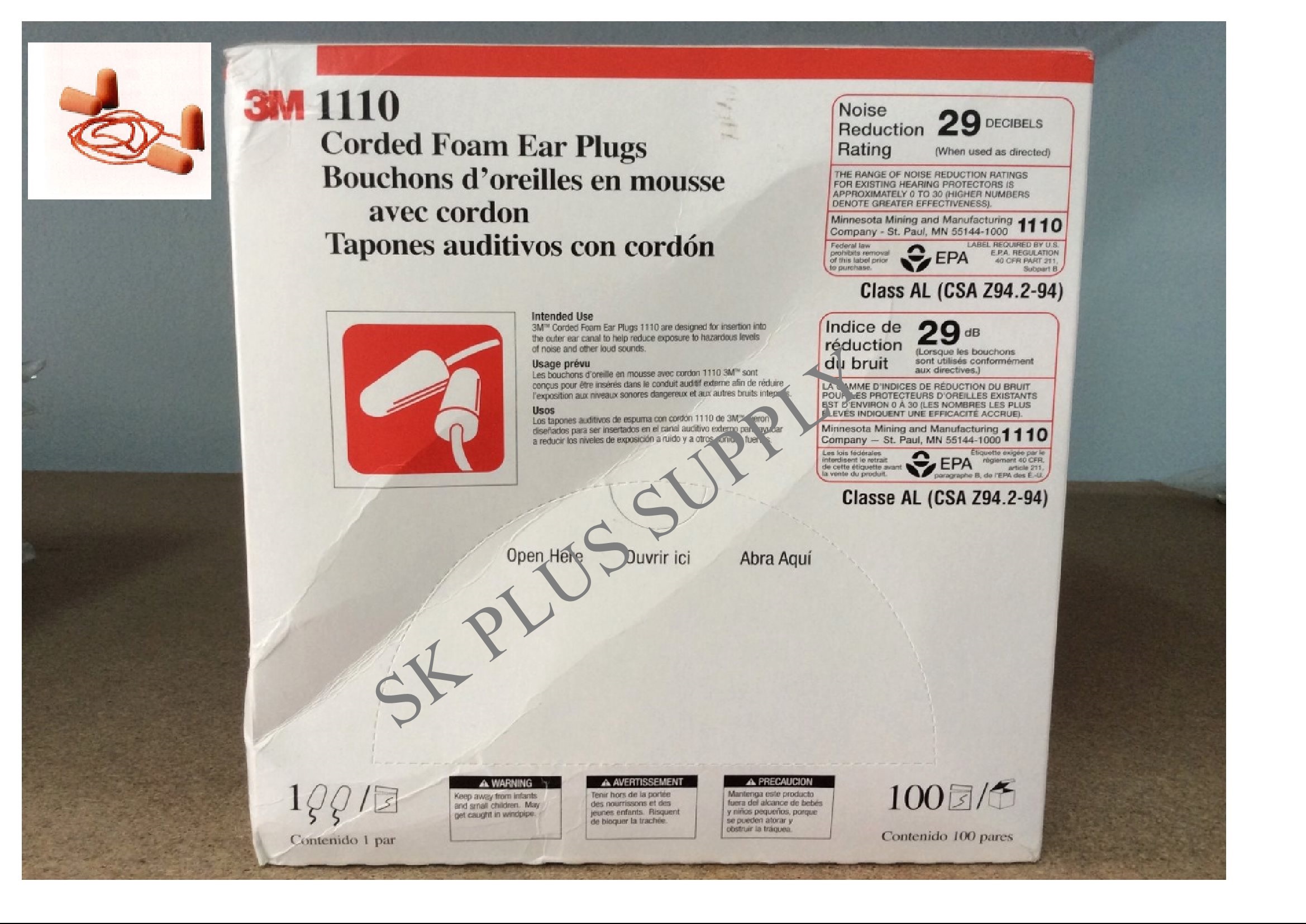 โฟมลดเสียง 3M รุ่น 1110 ชนิดมีสาย