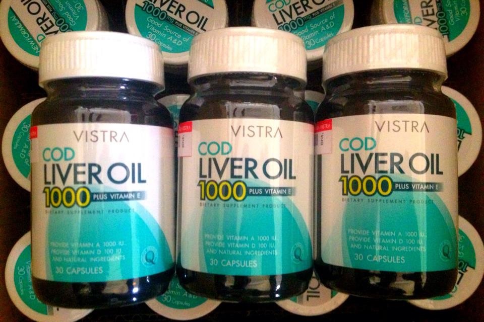 Vistra Cod Liver Oil 1000 Plus วิสทร้า น้ำมันตับปลา 1000 พลัส 30 แคปซูล