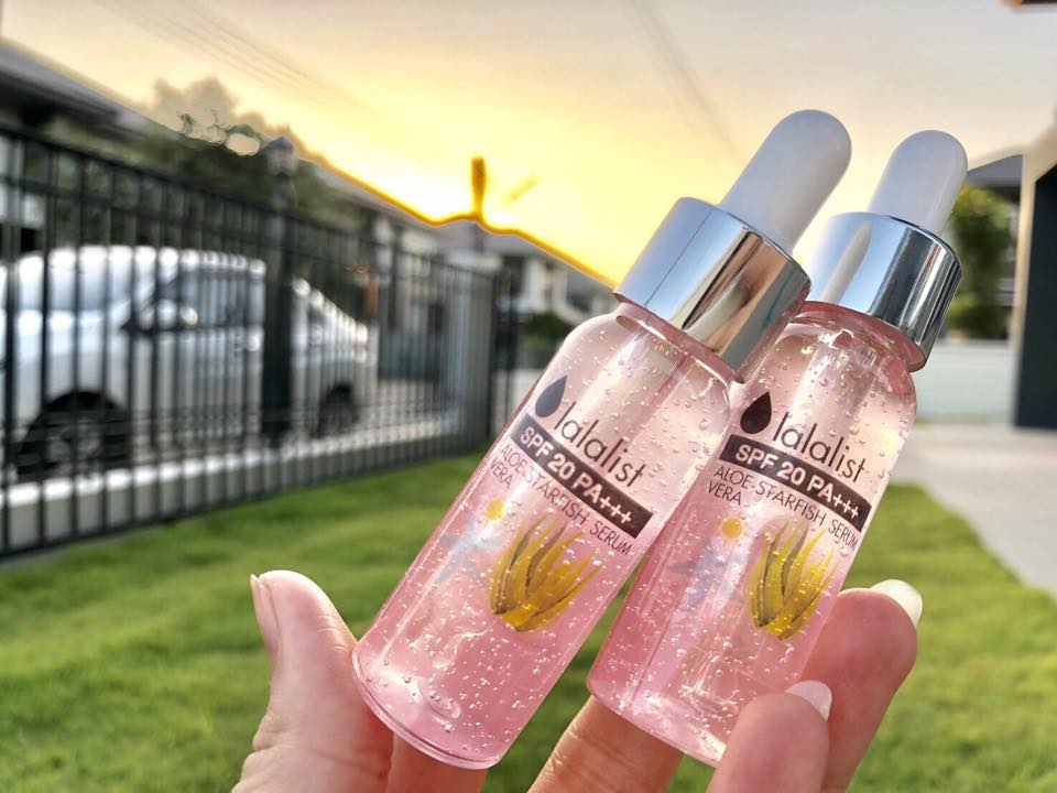 เซรั่มว่านปลาดาว สูตรกันแดด Lalalist SPF20 PA+++ ALOE-VERA & STARFISH SERUM