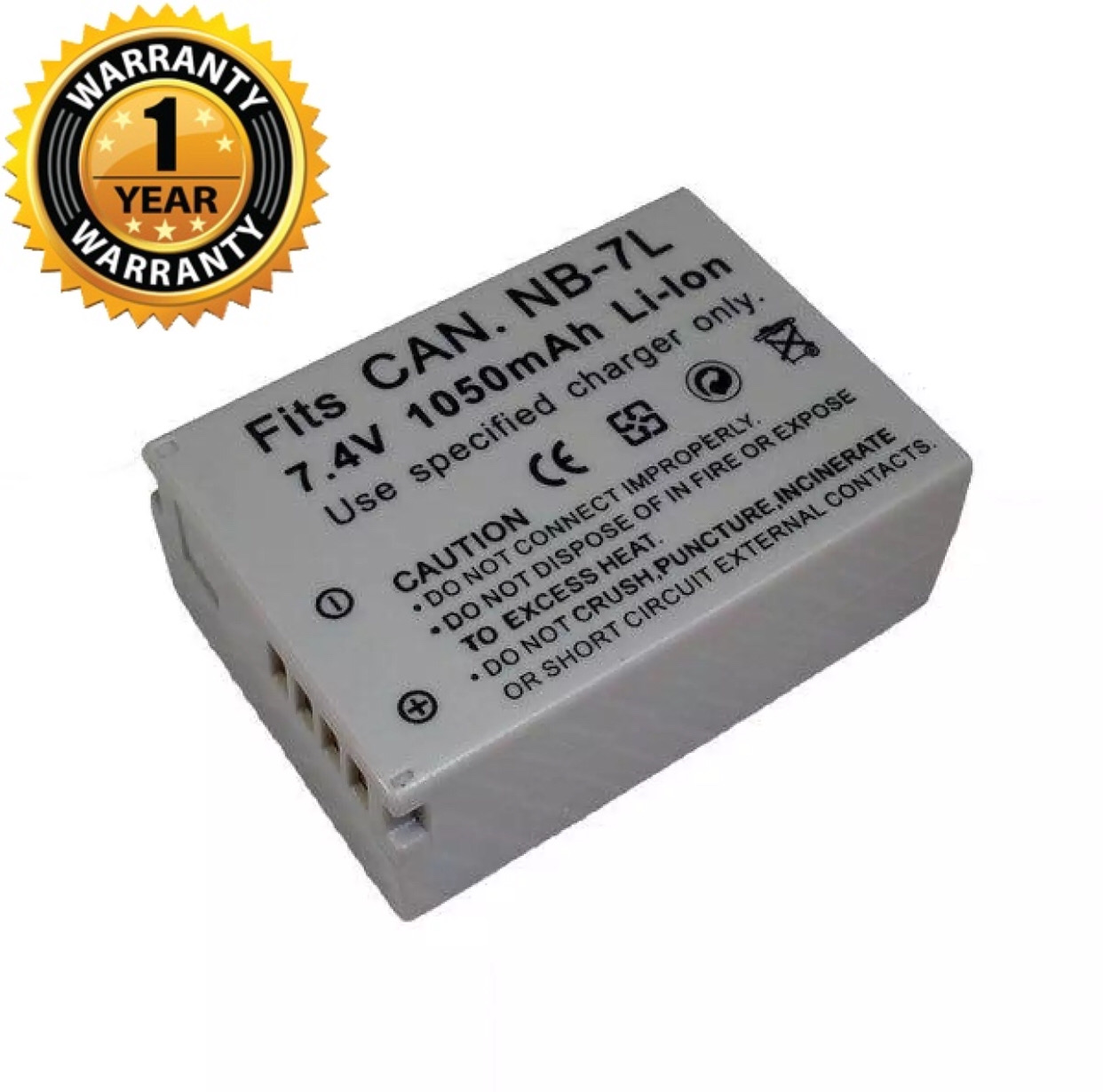 แบตเตอรี่ แคนนอน NB-7L/Canon Battery NB 7L แบตเตอรี่กล้อง Canon NB-7L NB7L Battery แบตใช้กับกล้องแคนนอน Canon IXUS 310HS, PowerShot G10, G11, G12 ,SX30 IS