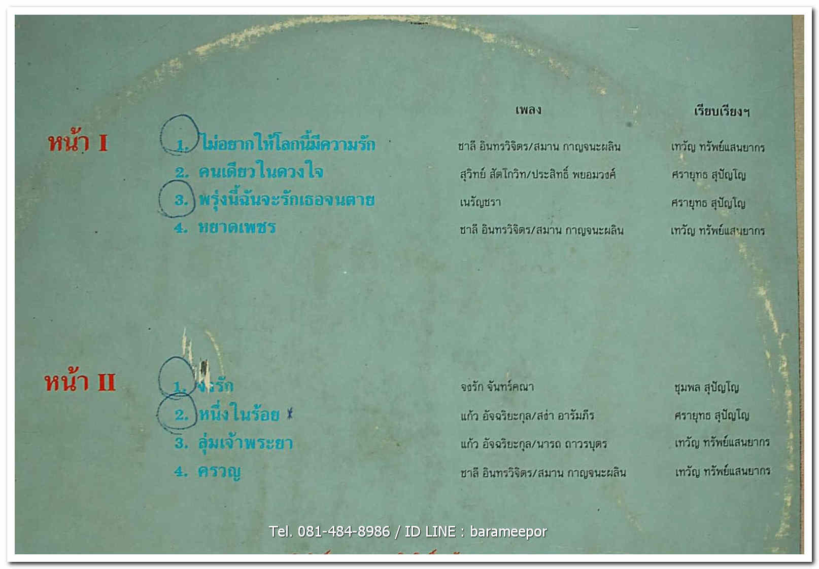 มณีนุช เสมรสุต ชุด ไม่อยากให้โลกนี้มีความรัก เพลงเก่าเพราะๆทั้งอัลบั้ม