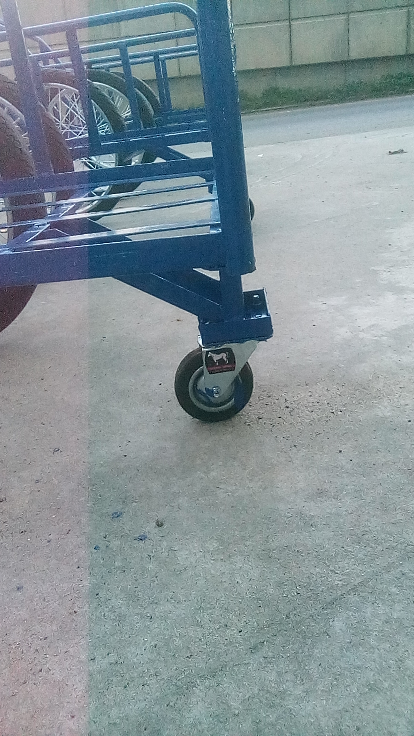 รถเข็นของล้อหน้าหมุนได้ ล้อหลัง17นิ้วยางมอไซค์