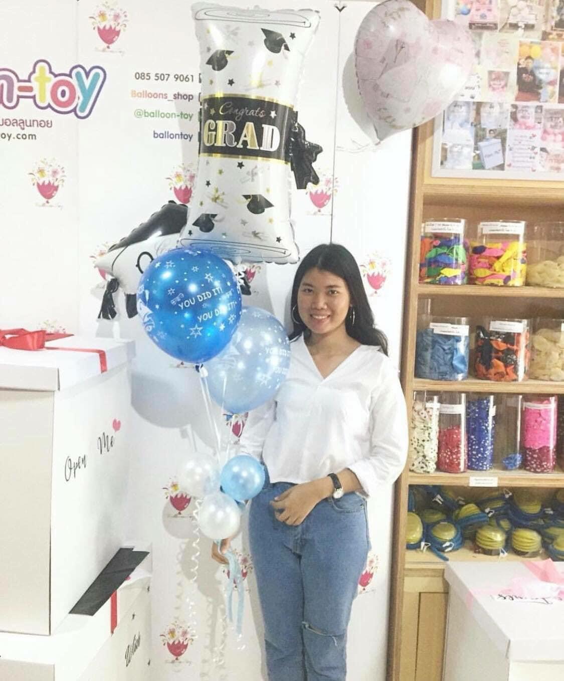 ลูกโป่งรับปริญญา,ลูกโป่งเรียนจบ