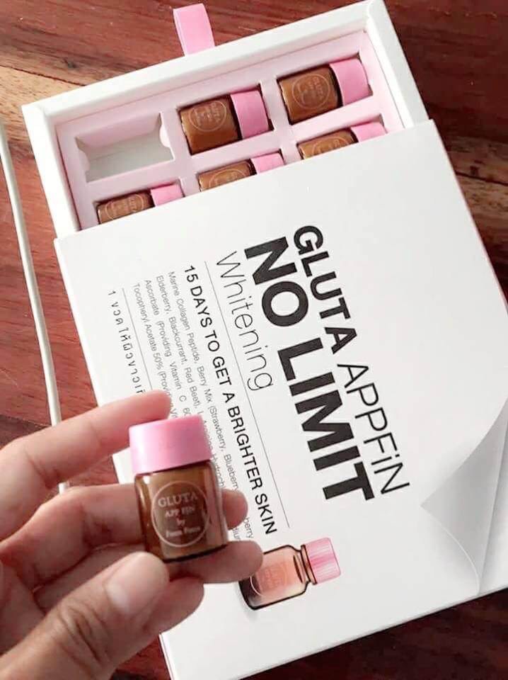 Gluta APP FiN สูตร NO LIMIT Whitening ราคา 750 บาท