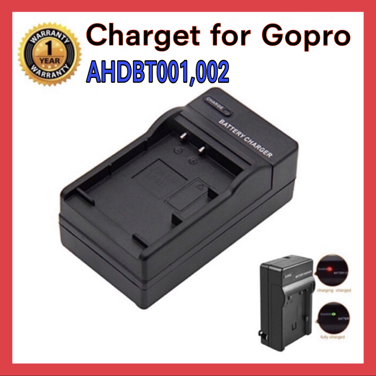 แท่นชาร์จแบตกล้อง โกโปรAHDBT001, 002/ GOPRO CHARGER AHDBT001/002