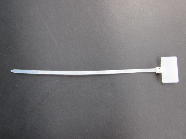 เข็มขัดรัดสาย(cable ties) 6นิ้ว. แบบติดป้าย