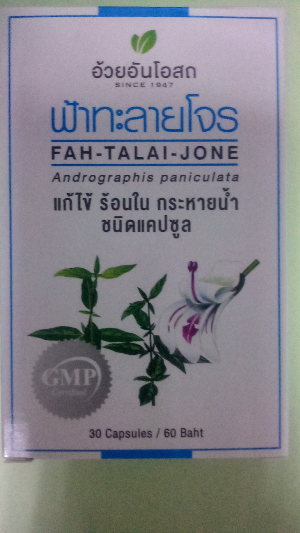 45-406-3100-2 ฟ้าทะลายโจร สกัด (อ้วยอัน)