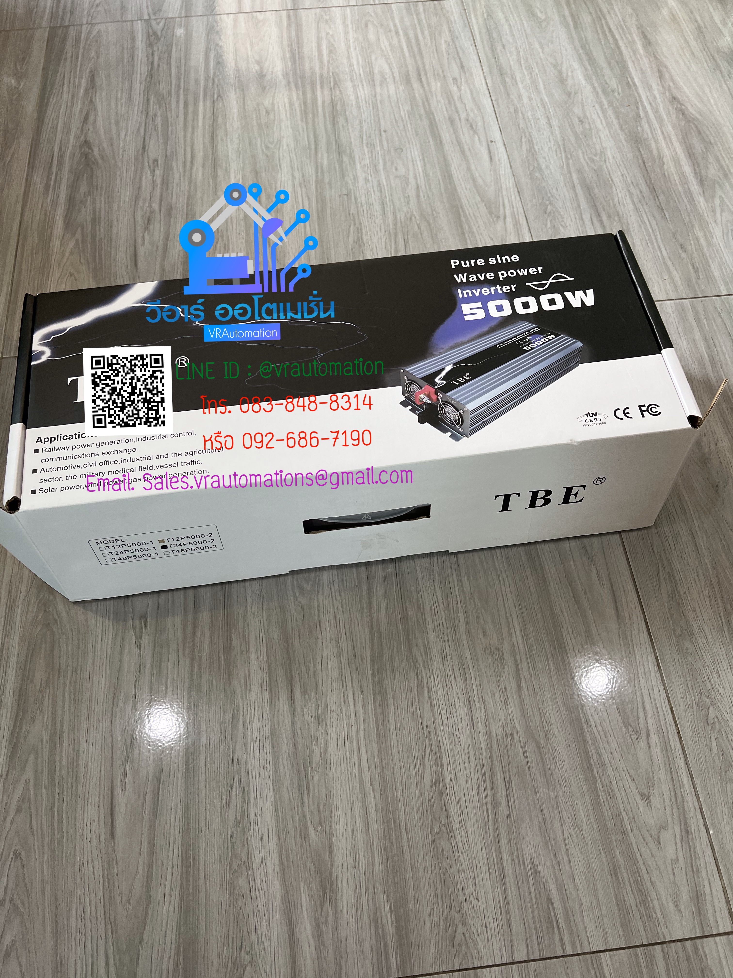 TBE 5000W Inverter Pure Sine Wave 24VDC TO 220VAC