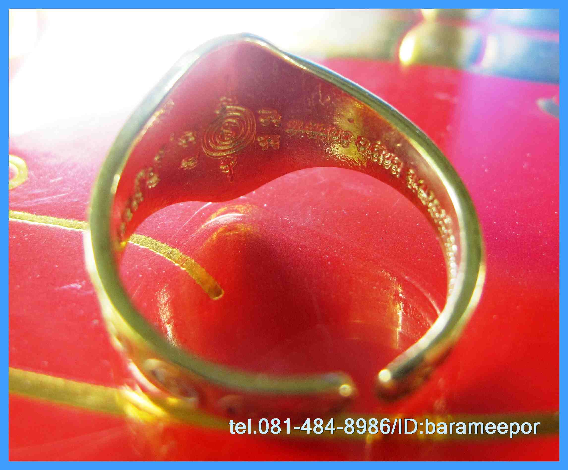 แหวน ไอ้ไข่ เด็กวัดเจดีย์ รุ่นสรงน้ำ ปี 2558 ขนาด 21 มิล ปรับขนาดได้ เนื้อทองเหลืองหนา สภาพใหม่