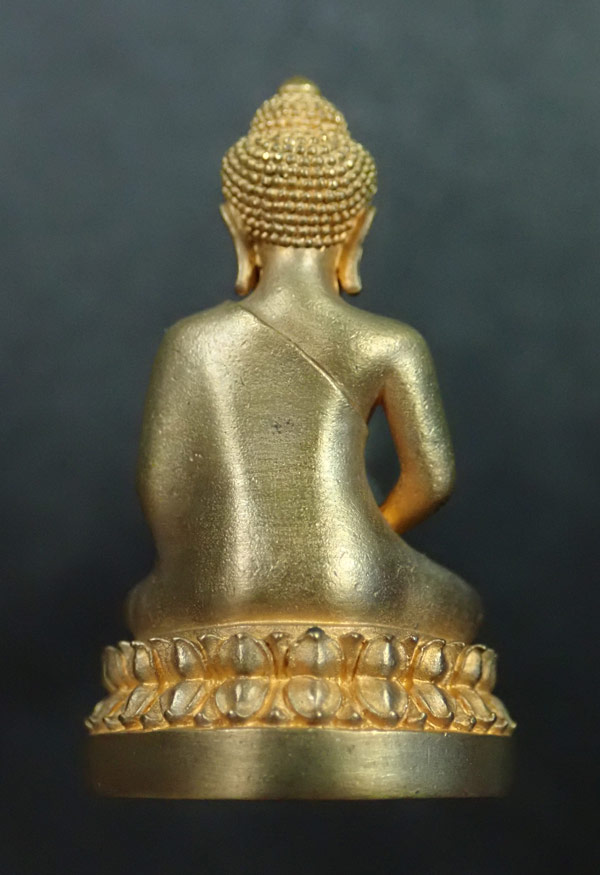 พระนิรันตราย (กริ่งดัง) สำนักงานตำรวจแห่งชาติ ปี 2555 เนื้อสัมฤทธิ์ โค๊ต/หมายเลข ตร.๑๗๖๖๑๖ พร้อมกล่อง/ใบฝอย ครบชุด พุทธาภิเษก ณ วัดบวรนิเวศวิหาร