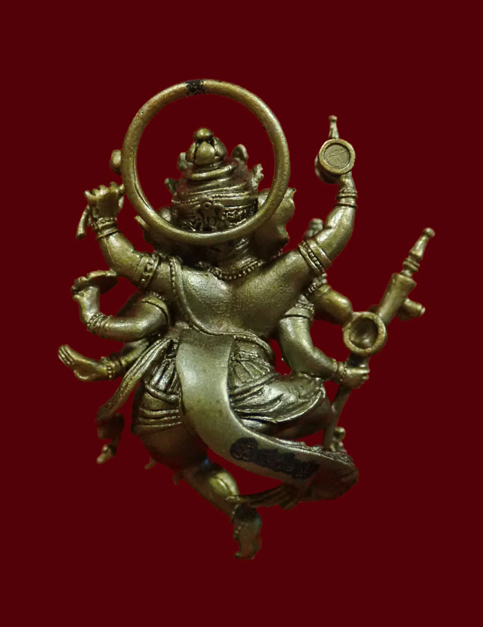 รูปหล่อลอยองค์พระพิฆเนศ (พระศรีนาฏยมหาคเณศ) รุ่นกำเนิดอาริยธรรมศิลป์ ปี 2561 เนื้อเจตบรอนซ์ (แจกศูนย์จอง) หมายเลข 482