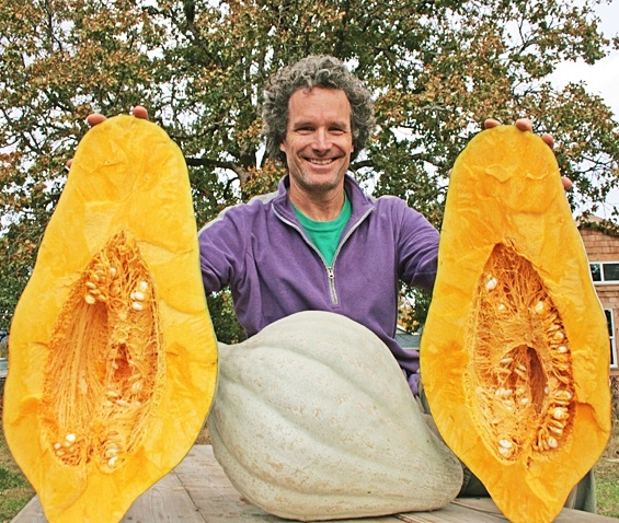 ฟักทองบลูฮับบาร์ด - Blue Hubbard Pumpkin