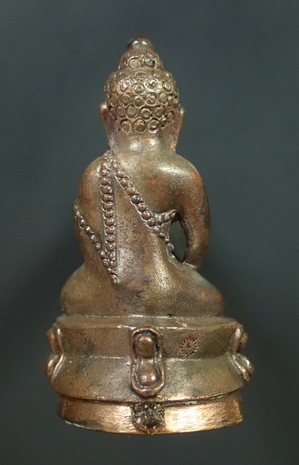 พระกริ่งปวเรศชินบัญชร รุ่นพุทธปวเรศ โครงการสังฆราชบูชาพระชันษา 100 ปี วัดบวรนิเวศวิหาร ปี 2554 เนื้อนวะก้นทองแดง หมายเลข 145 พร้อมกล่องเดิมและบัตรประจำองค์พระ