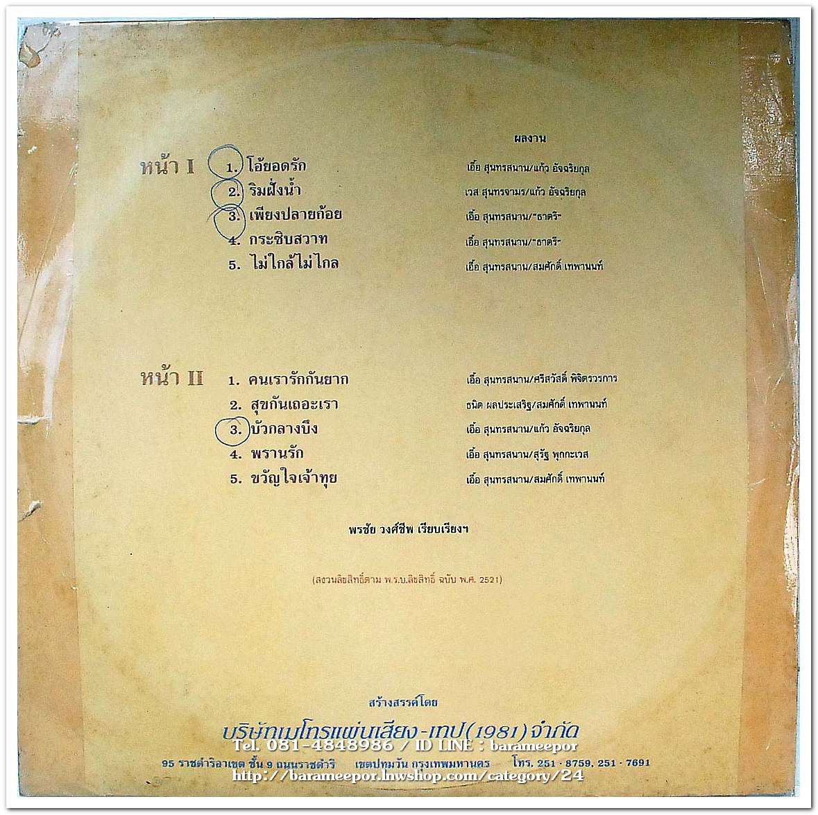 ศันสนีย์ นาคพงศ์ ชุด เพียงปลายก้อย เพลงอมตะสุนทราภรณ์ทั้งชุด