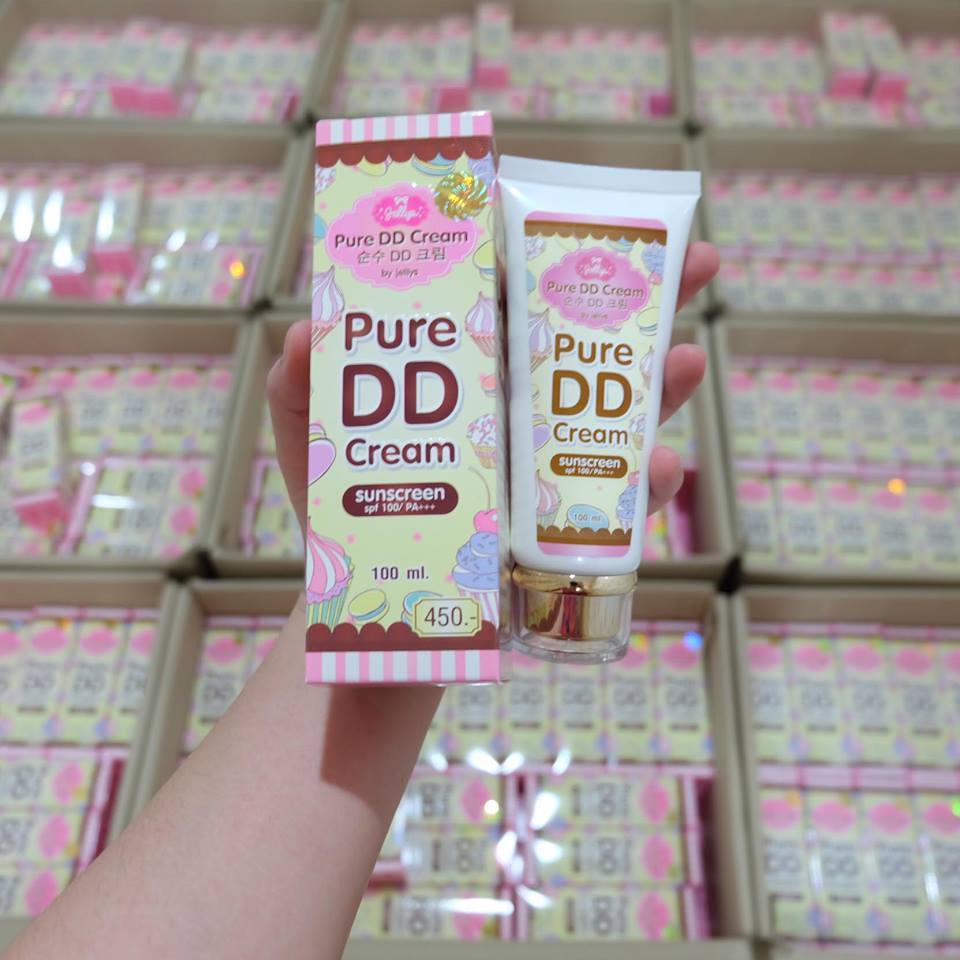 Pure DD Cream by jellys 100 ml. ดีดี ครีม เจลลี่ หัวเชื้อผิวขาว 100%