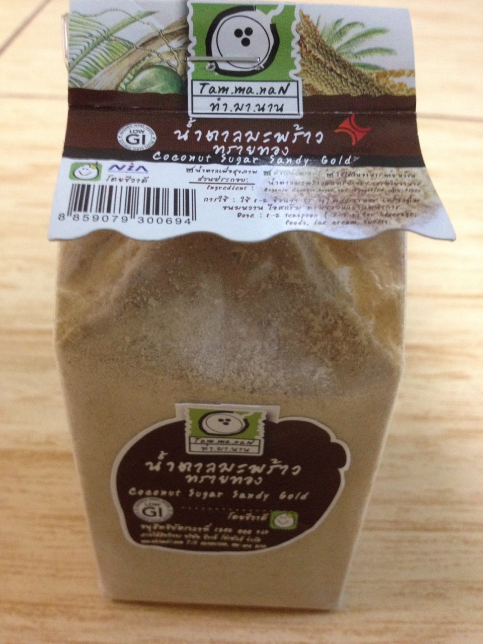 27-416-3100-1 น้ำตาลมะพร้าว ทรายทอง *ชีวาดี *ทำมานาน 150กรัม/ถุง