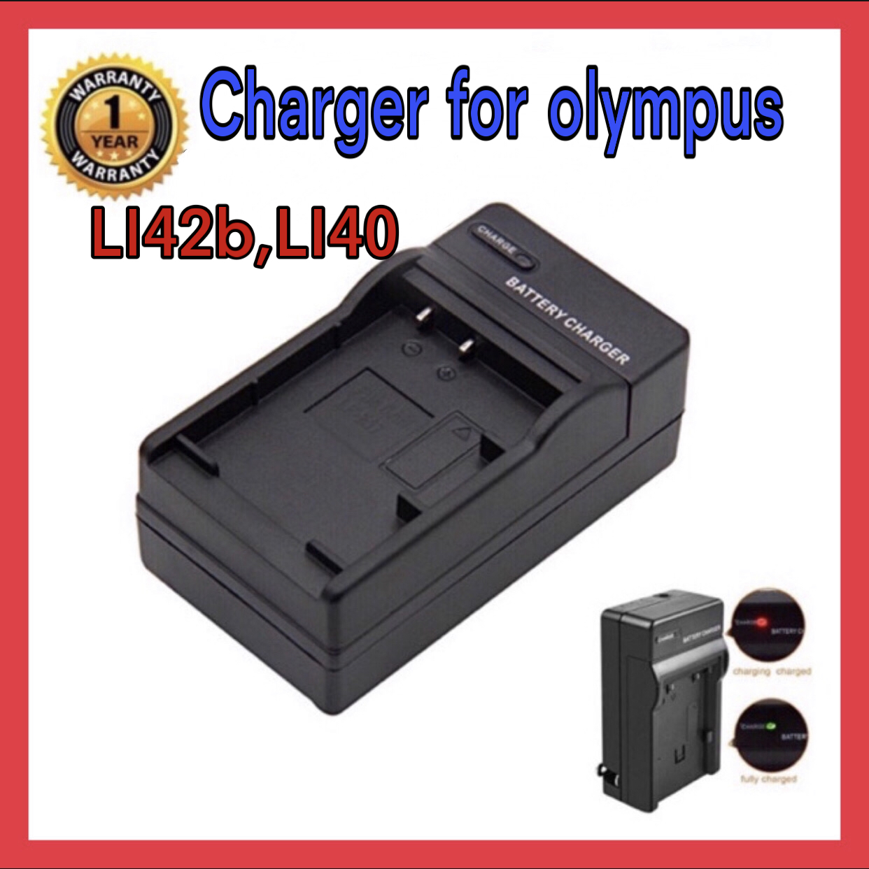 แท่นชาร์จแบตกล้อง โอลิมปัส LI40B, LI42B/ OLYMPUS CHARGER LI40B/LI42B