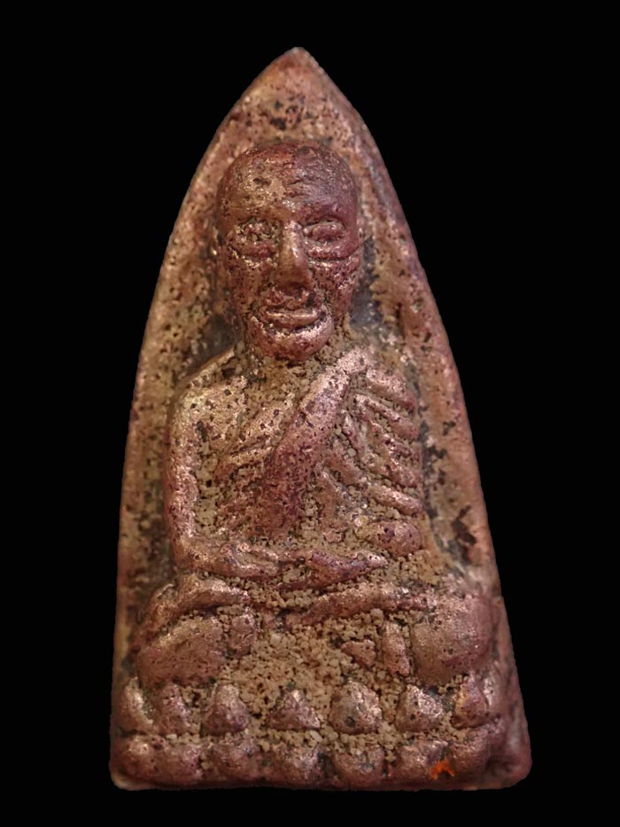 หลวงพ่อทวดหล่อโบราณหล่อเทดินไทย (รุ่นแรก) หลวงพ่อรวย วัดตะโก จ.อยุธยา ปี 2556 รุ่นรวยนิรันตราย เนื้อนวะโลหะหล่อโบราณเทดินไทย ตอกโค๊ต รวย/กรรมการ หมายเลข 1659