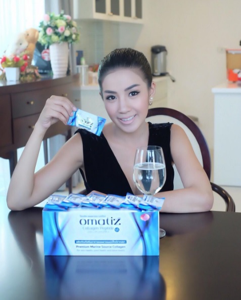 Omatiz Collagen Peptide Pure 100% โอมาติซ คอลลาเจน เปปไทด์ 25 ซอง ผลิตภัณฑ์คุณภาพสูงจาก LS Celeb