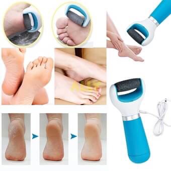 ลูกกลิ้งขัดส้นเท้า ต่อสาย USB และ ใช้ถ่าน4AAจำนวน2ชุด (Velvet Smooth Express Pedi) (แถมฟรี!!ลูกกลิ้ง สำหรับเปลี่ยน2ชิ้น)